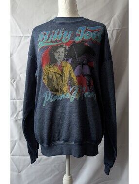 Billy Joel Piano Man Crewneck Sweatshirt Women's XS NEW with tags
